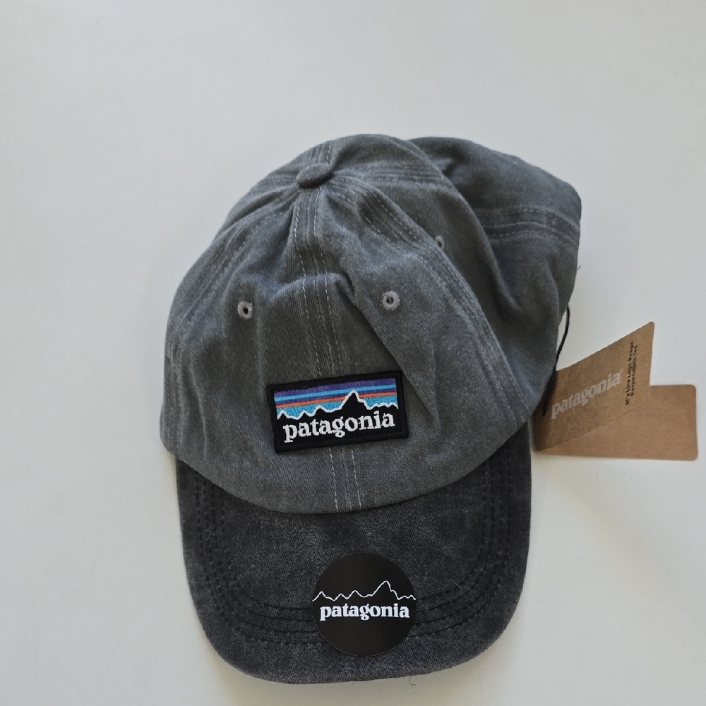 NWT Patagonia Charcoal Gray Logo Cap